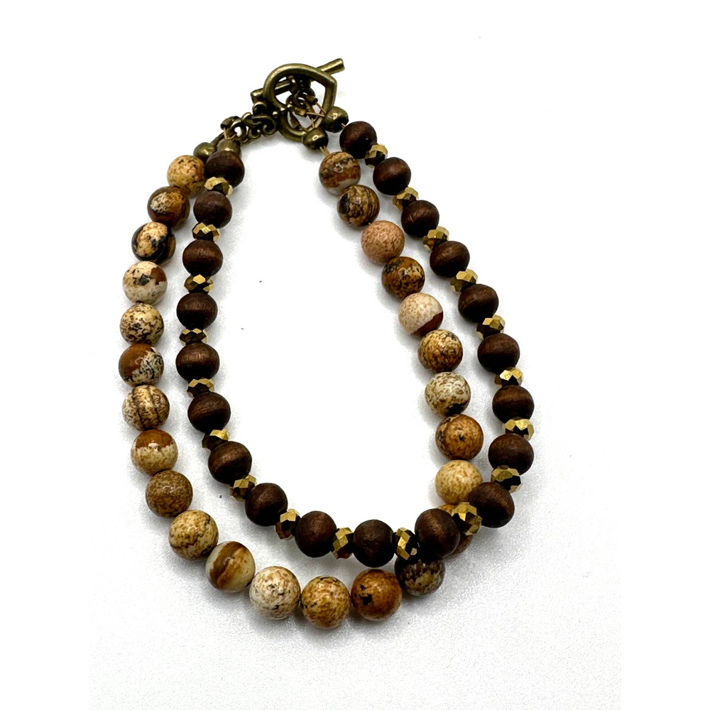 2 strand beaded bracelet